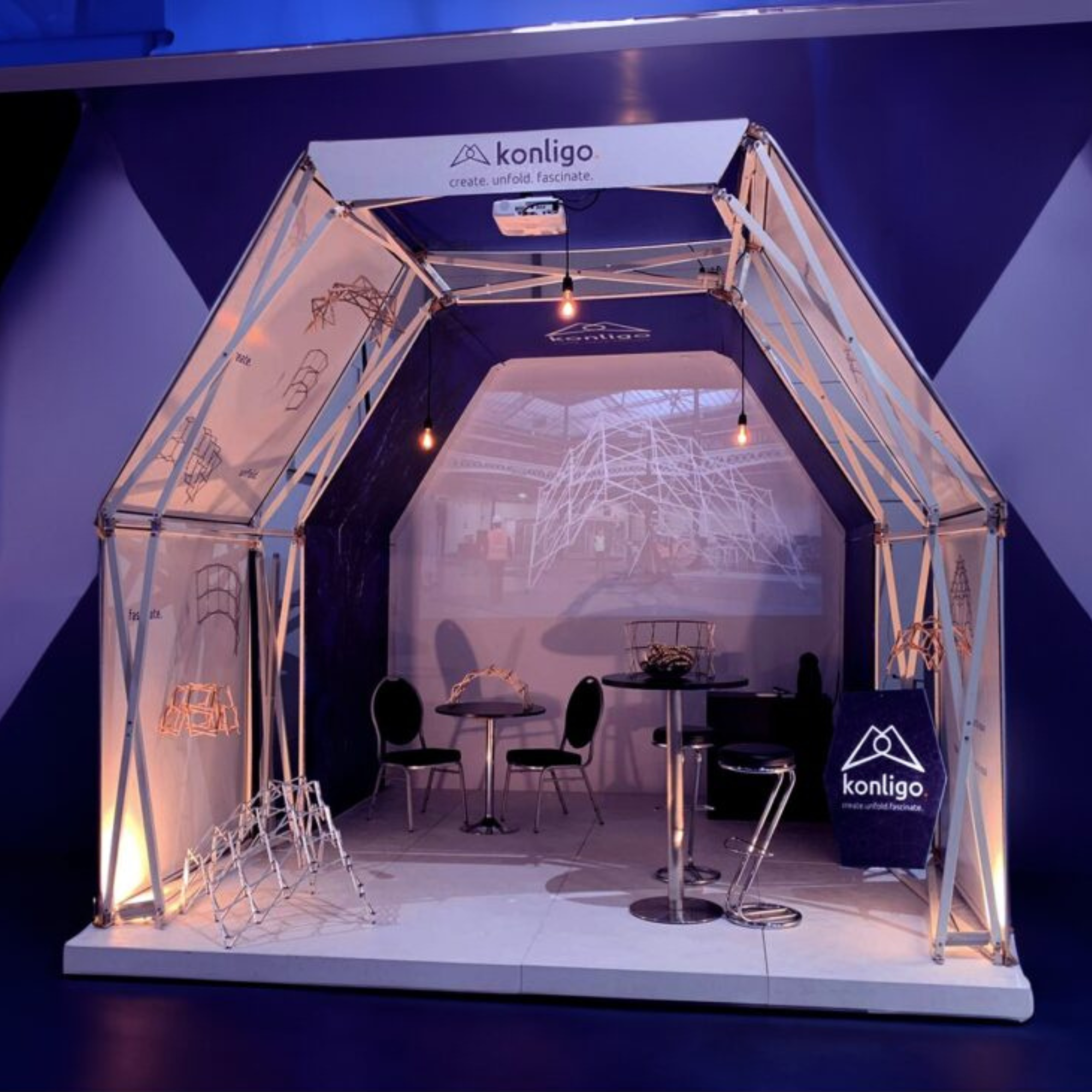 Tente Konligo stand professionnel