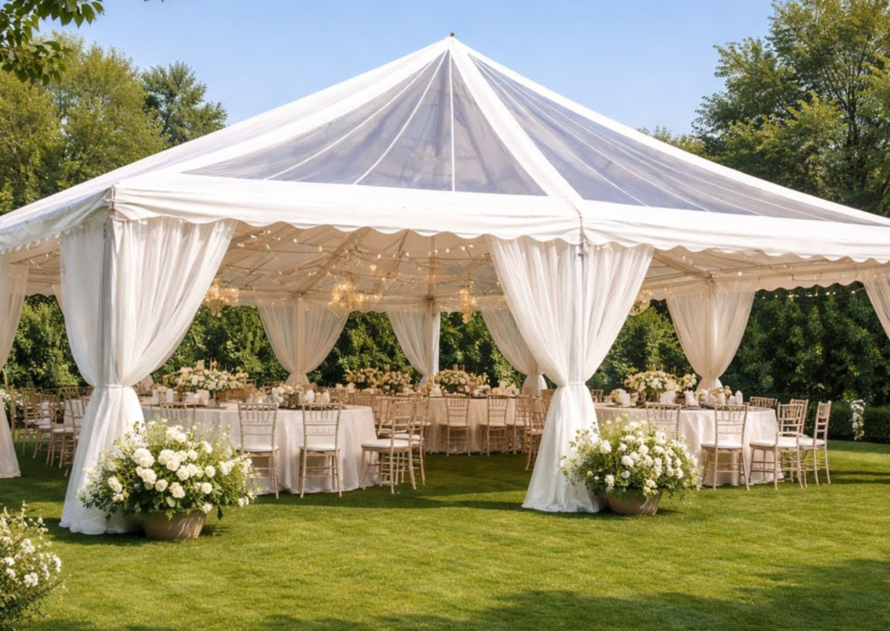 Tente réception chez Tente & Événement