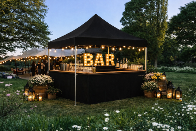 Tente buvette en location par Tente & Événement